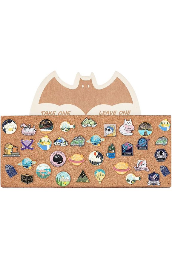 Cork Brooch Board Wall Cork Tray Bat Pin Board