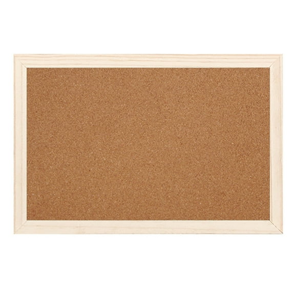 Cork Bulletin Board 12" X 16" Light Birch Wood Frame Cork Notice Board Cork Notice Board Hanging Wood Framed Bulletin Board, Picture Display Vision Board Kit Corkboards for Wall School Office Decor