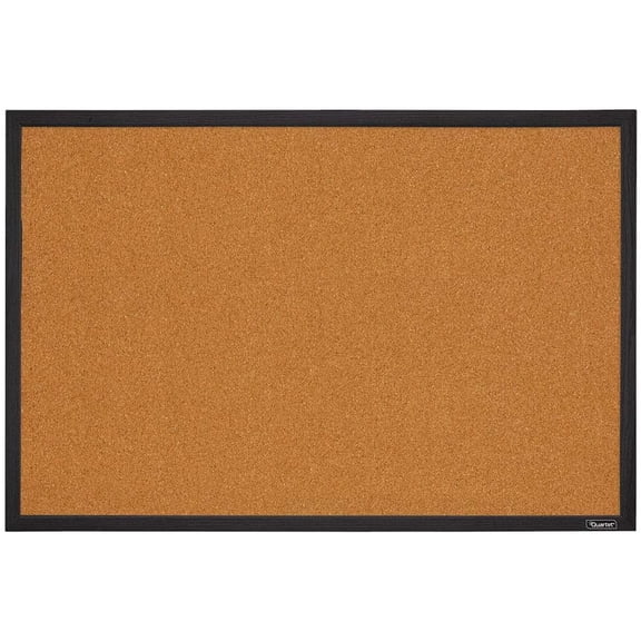 Cork Bulletin Board, Framed Corkboard, 2' x 3', Black Frame, Message Board, Vision Board