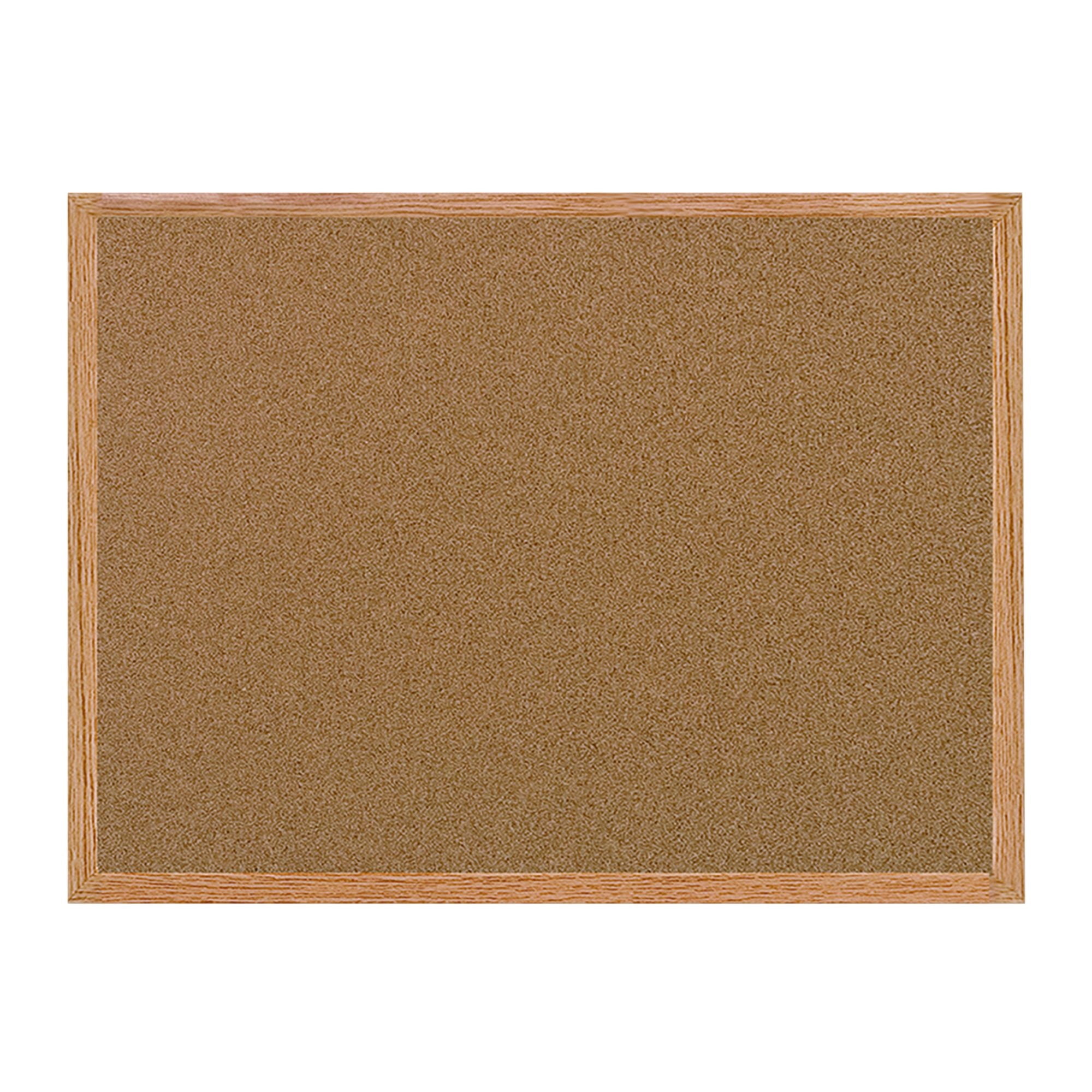 Cork Bulletin Board, Oak MDF Frame