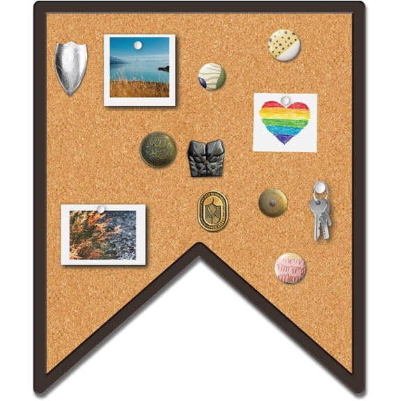 Cork Bulletin Board Saddle Brown Bookmark 300x250mm for DIY