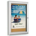 thumbnail image 1 of Cork Bulletin Boards 14”w x 19”h x 1”d Satin Finished Anodized Aluminum Frame Enclosed Message Holders with 11-1/2”w x 16-1/2”h Viewable Area (CKSBTW1217), 1 of 1