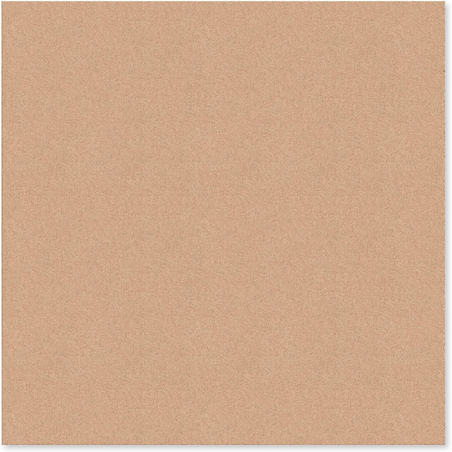 Cork Canvas Bulletin Board, 14" x 14" Inches, Frameless (463U00-04)