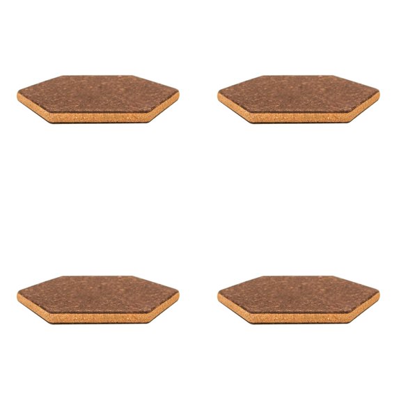 Cork Coasters Set of 4, Thin Heat Resistant Drink Coasters for Table, Multifunctional Cork Board Coaster for Kitchen Cups and Pots, Brown Rustic Coaster for Home Bar and Coffee Table