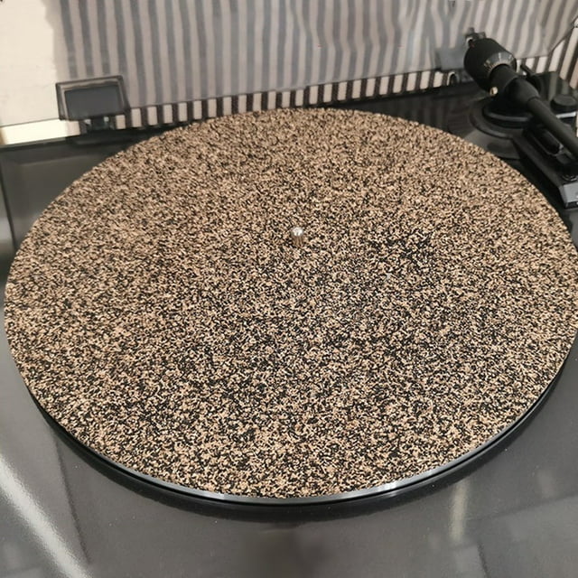 Be In Your Mind 295MM 11.6 Inch Cork Mat Turntable Mat Record Player Anti-Slip Mat Cork Turntable Mat Record Pad Vinyl Record Mat For Turntable LP Records