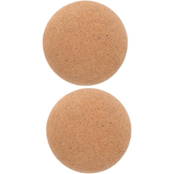 Cork Massage Ball 2pcs 8cm Diameter Small Massage Ball for Myofascial Release and Back Muscle Relaxation Yoga Accessory for Physical Therapy and Wellness