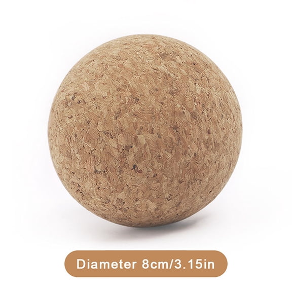 Cork Massage Ball Natural Texture Foot Back Massage Roller for Yoga Fitness Stretching