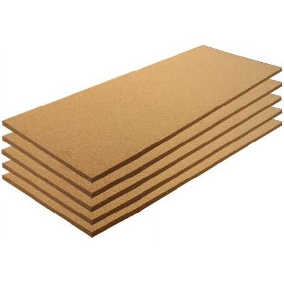 Cork Sheets: 12" Wide X 36" Long X 1/8" Thick, 5 Pack