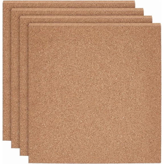 Cork Sheets for Kitchen Hot Mats Cup Mats Bulletin Square BurlyWood 297x298x7mm for DIY