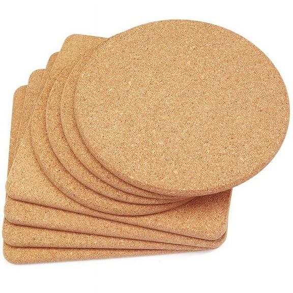 Cork Trivet, High Density Fine Particle Thick Trivets, 7.8Inch Heat Coaster, Placemats