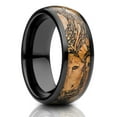 thumbnail image 1 of Cork Tungsten Wedding Ring,8mm Wedding Ring,Black Tungsten Ring,Anniversary Ring,Engagement Ring,Comfort Fit Ring, 1 of 4