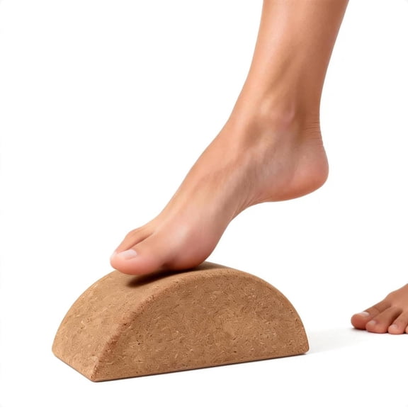 Cork Yoga Block - High Density Natural Support for Pilates, Hot Yoga & Meditation - Non Slip Pilates Bricks for Balance, Stretching & Strength - Durable Fitness Prop for Beginners & Pros