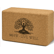 Cork Yoga Block &ndash; Single Eco-Friendly, High-Density, Slip-Resistant Yoga Accessory for Stability and Comfort