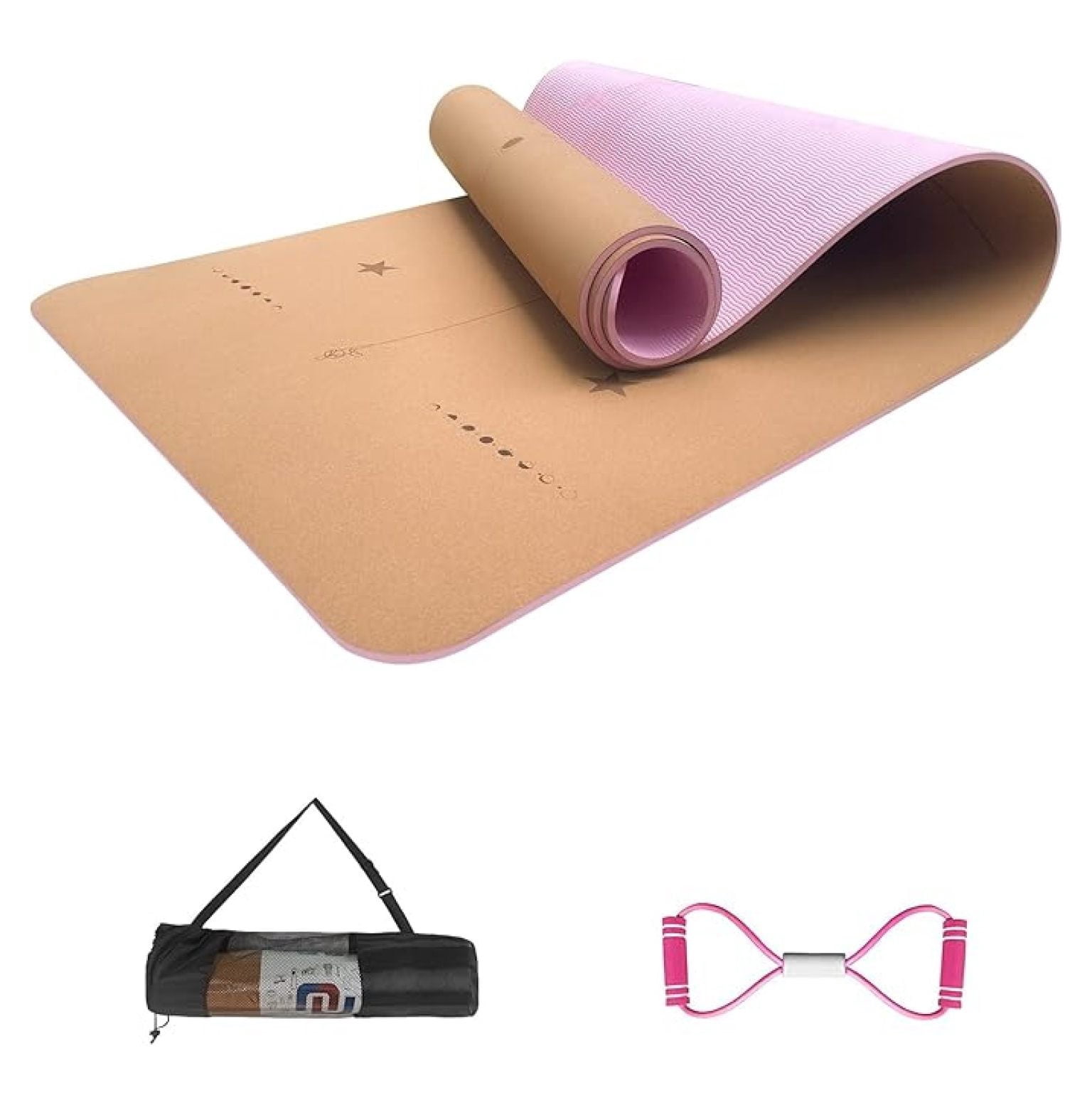 Cork Yoga Mat 6mm Thick - Non Slip Yoga Mat for Hot Yoga & Pilates