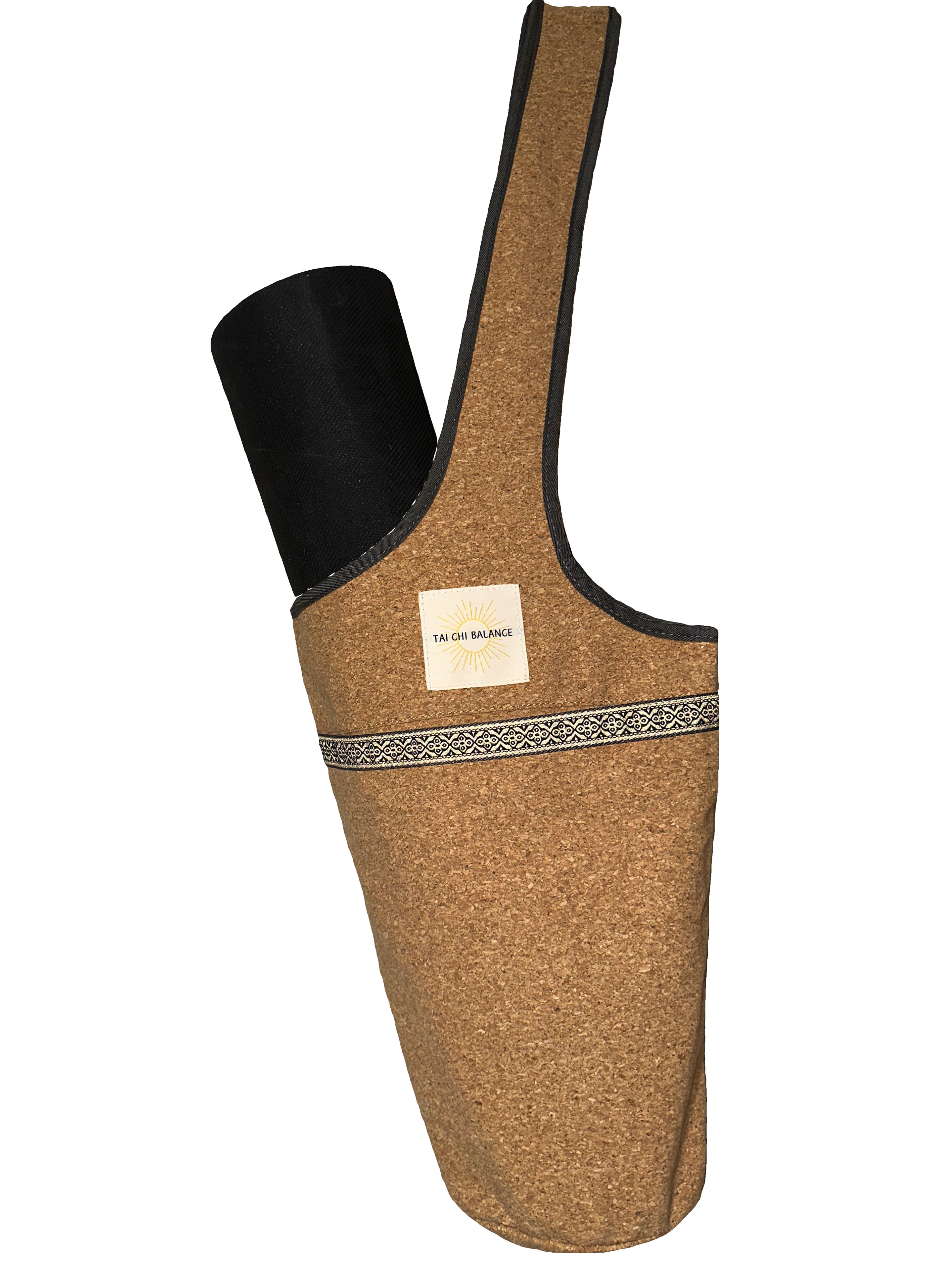 Cork Yoga Mat Bag; Eco-Friendly Yoga Mat Carrier for All Mat Sizes; Stylish and Durable Yoga Bag for Women;  Fits All Your Yoga Gear; Gym bag with yoga mat