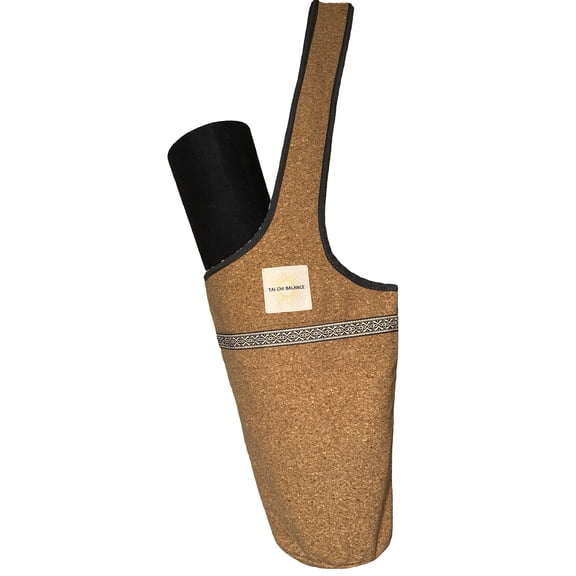 Cork Yoga Mat Bag; Eco-Friendly Yoga Mat Carrier for All Mat Sizes; Stylish and Durable Yoga Bag for Women;  Fits All Your Yoga Gear; Gym bag with yoga mat