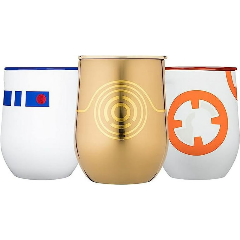 Star Wars 12 Ounce Stainless Steel Stemless Wine Glass