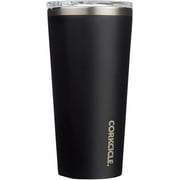 Corkcicle 16 oz Travel Tumbler, Stainless Steel, Triple Insulated, Water Bottle, Matte Black