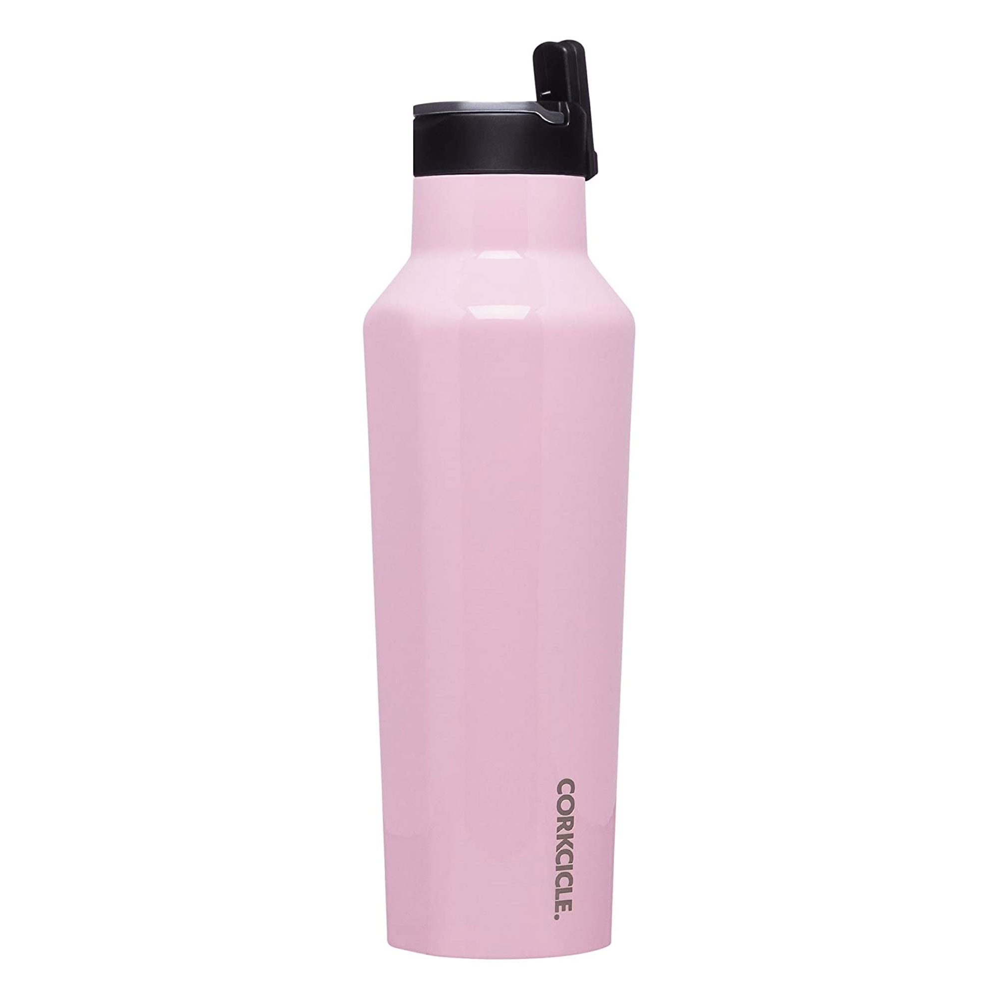 Corkcicle 20 Ounce Sport Canteen Stainless Steel Water Bottle, Rose