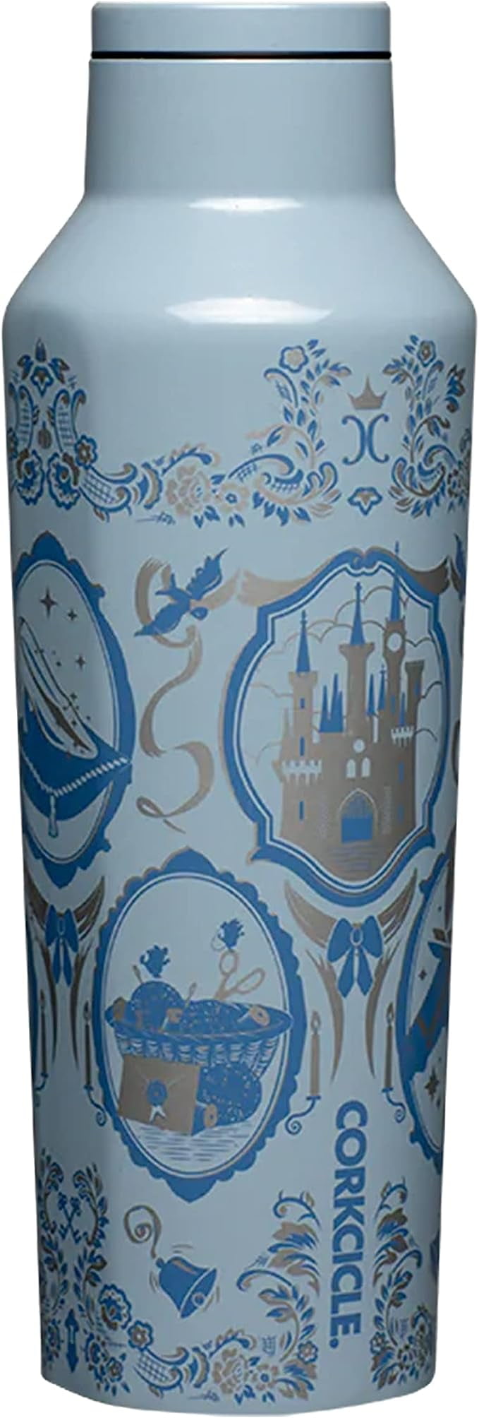 2 Disney Sports Water Bottles, 18oz 7-1/2”H, Explore Our World Disneyland  Resort