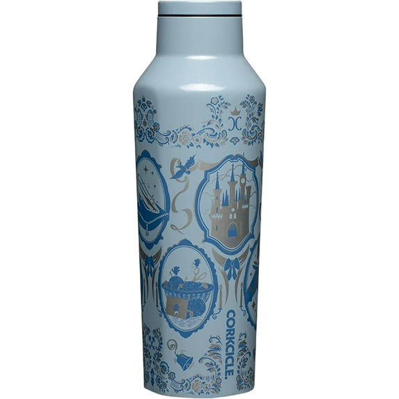 Corkcicle 20 oz Disney Princes Cinderella Sport Canteen, Stainless Steel, Triple Insulated, Water Bottle