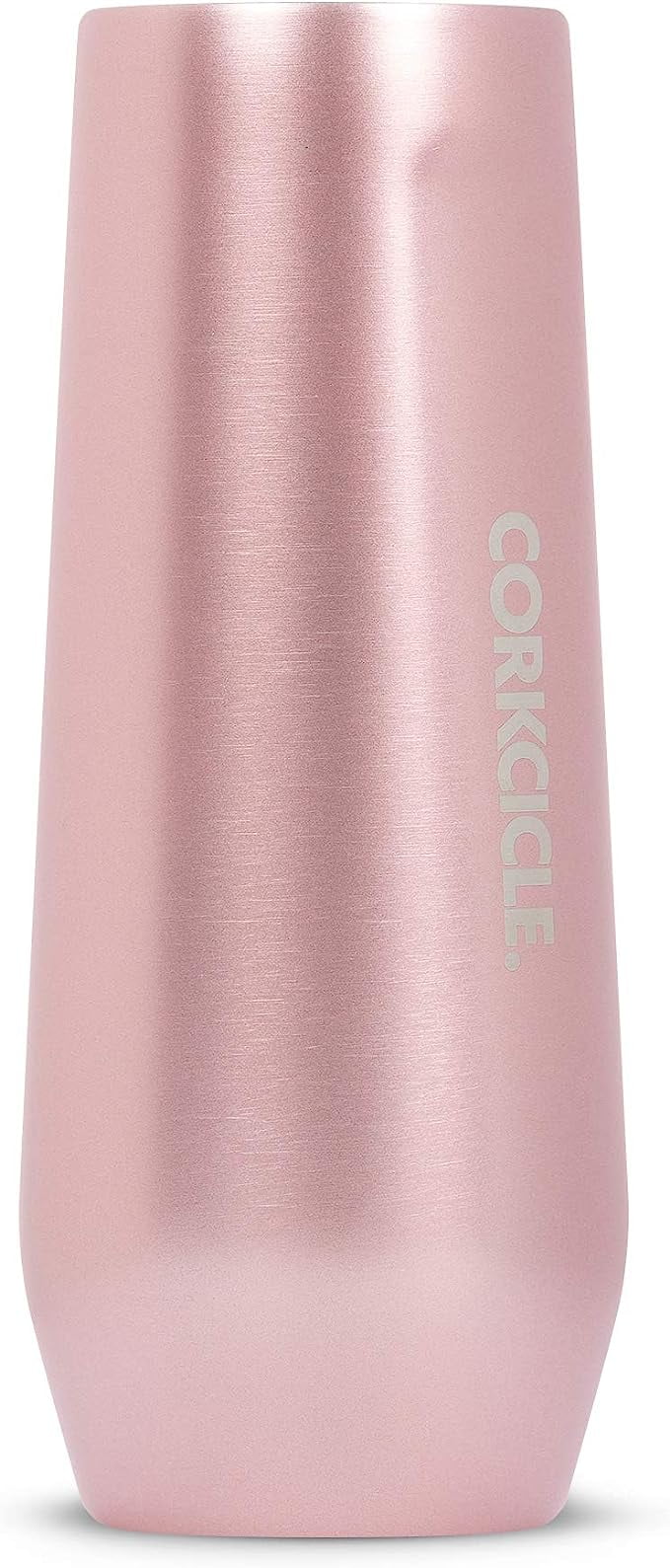 PREOWNED CORKCICLE CHAMPAGNE WINE FLUTE 7 OZ WHITE PINK CUP