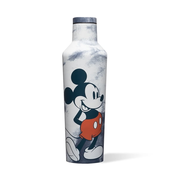 Corkcicle Disney Mickey Mouse 16 Oz Stainless Steel Water Canteen, Tie Dye