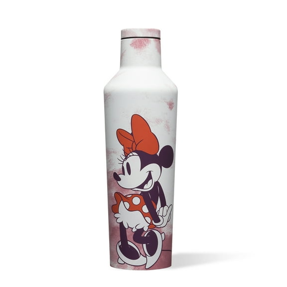 Corkcicle Disney Minnie Mouse 16 Oz Stainless Steel Water Canteen, Tie Dye