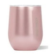 thumbnail image 1 of Corkcicle Luxe 12 Oz Stainless Steel Stemless Cup with Lid, Rose Metallic, 1 of 11