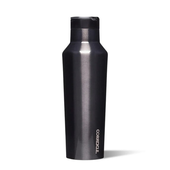 Corkcicle Luxe 20 Oz Sport Canteen Stainless Steel Water Bottle, Gunmetal