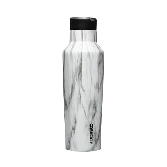Corkcicle Luxe 20 Oz Sport Canteen Stainless Steel Water Bottle, Snowdrift