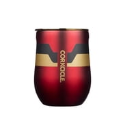 Corkcicle Marvel 12 Ounce Steel Insulated Stemless Cup with Lid, Iron Man