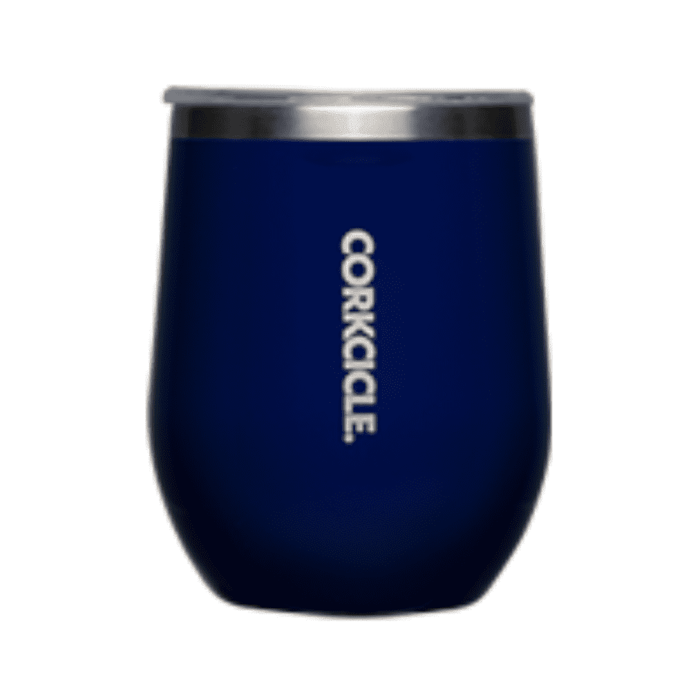 Corkcicle Stemless Wine Tumbler - 12oz Insulated Gloss Powder Blue Glass  Keeps Drinks Cold 6 Hours Wine Cooler Cup