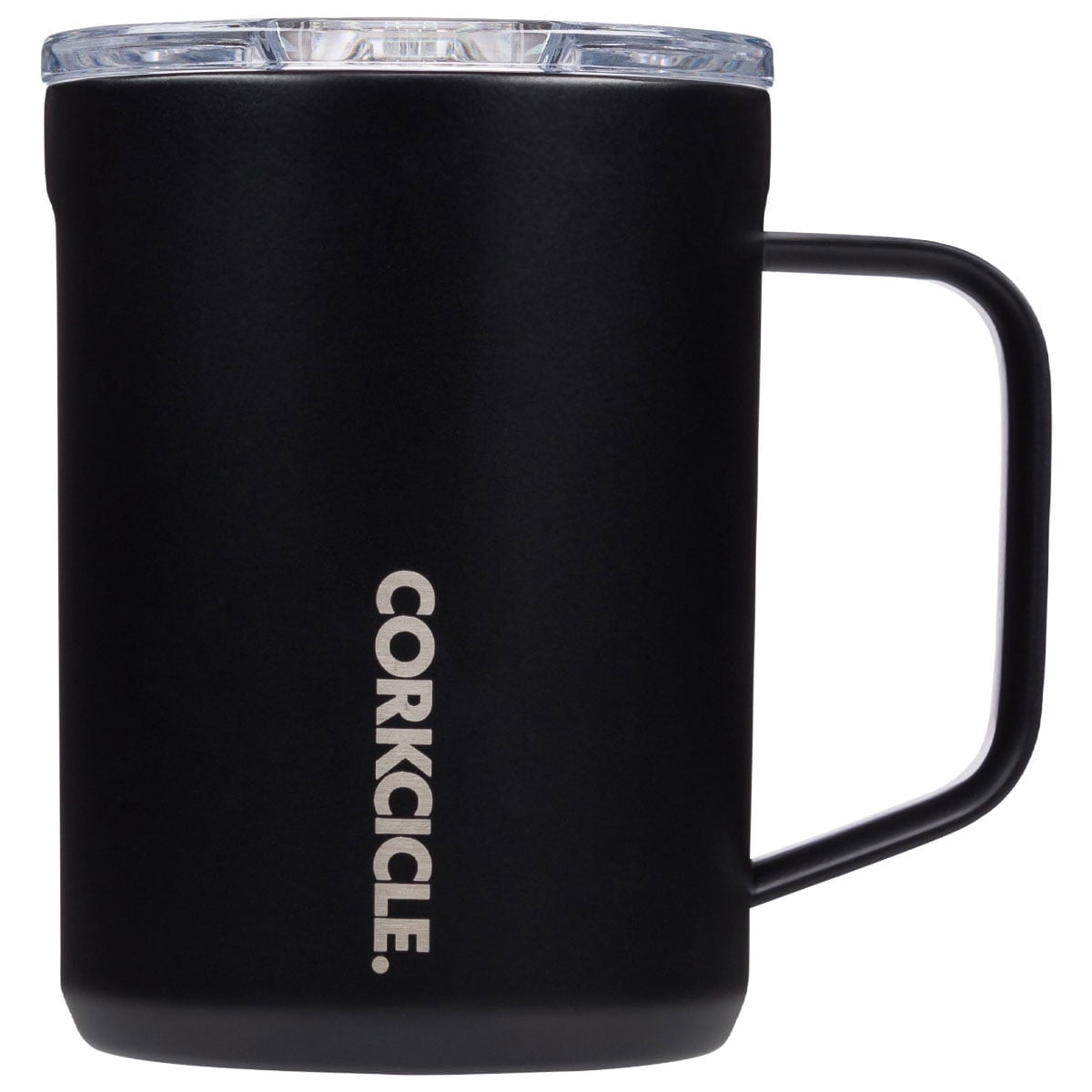 Matte Black 16oz Triple Insulated Stainless Steel Travel Mug