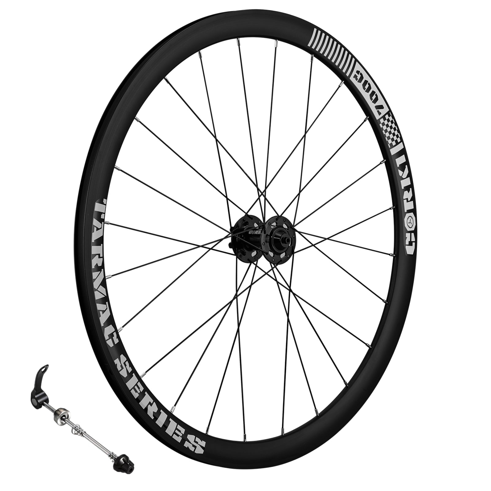 Corki Cycles Tarmac Series Road Bike Wheels 700C 38 Depth (Clincher, QR ...