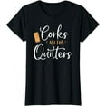thumbnail image 1 of Corks Are For Quitters Cute Funny Wine Lover Quote Saying T-Shirt, 1 of 2