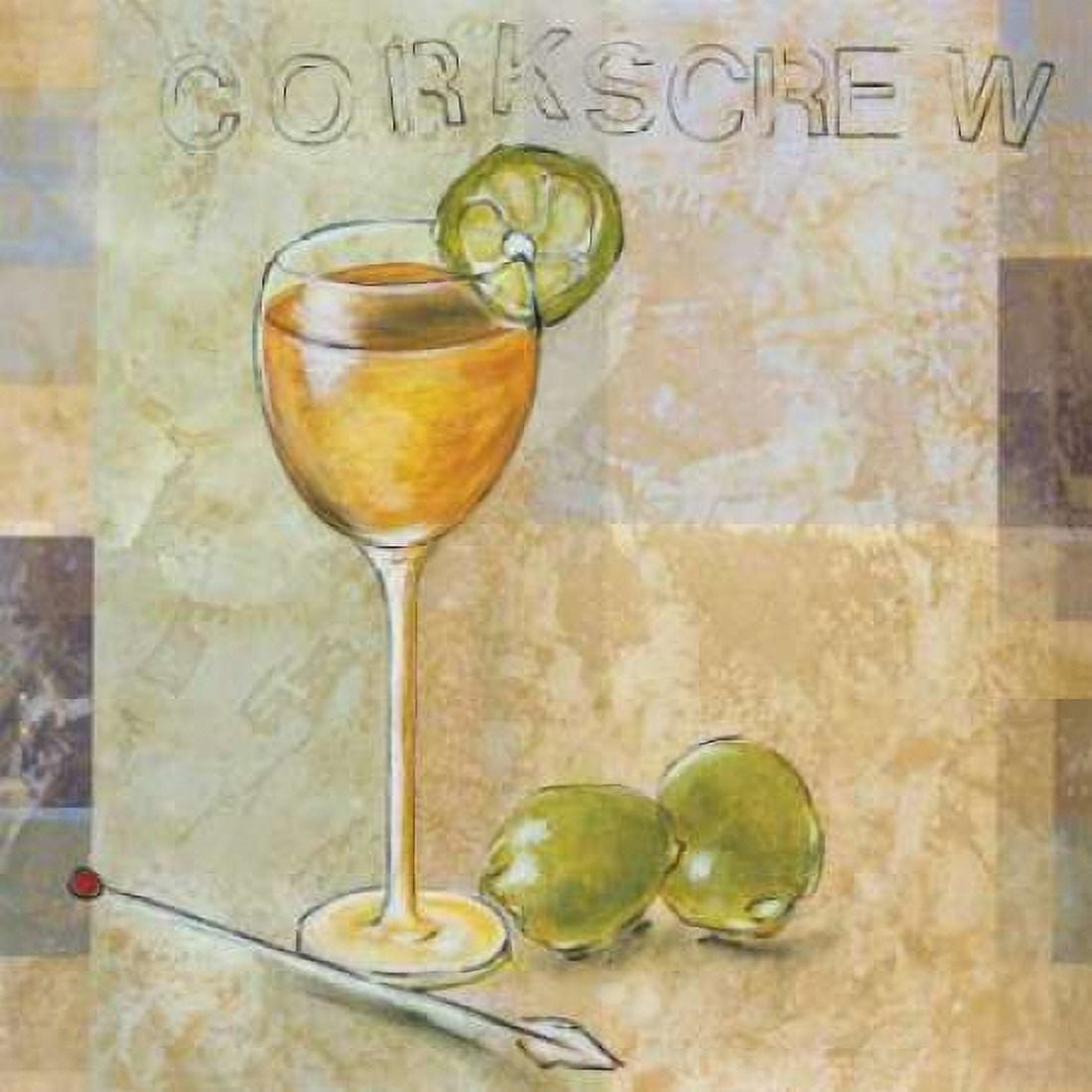 Corkscrew Canvas Art - Susan Osborne (24 x 24)