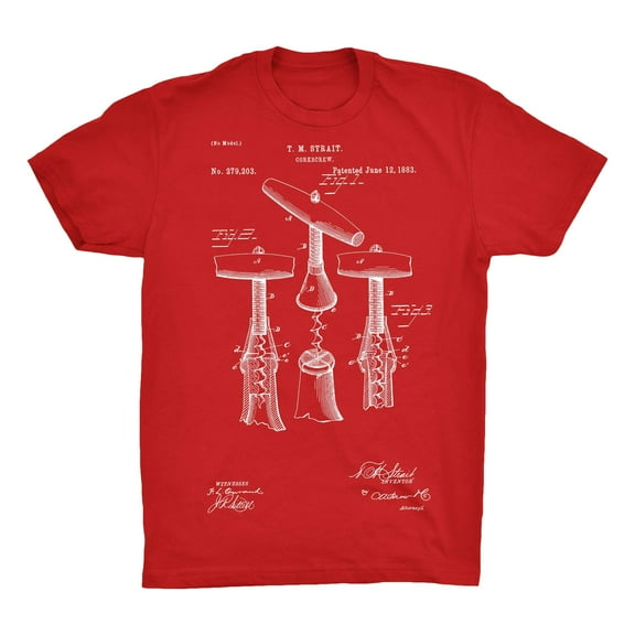 Corkscrew Patent 100% Cotton Premium T-Shirt