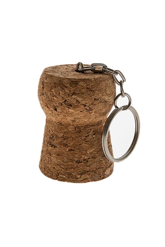 Corky Champagne Cork Keychain
