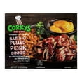 thumbnail image 1 of Corky’s Memphis Style BBQ Pulled Pork Dinner with Baked Beans & Cinnamon Apples, Frozen Single Serve Meal, 13 oz, 1 of 7