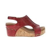 CORKYS FOOTWEAR Corkys Womens Carley Studded Slingback Wedge Casual Shoes