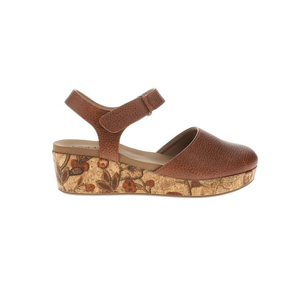Corkys Womens All In Floral Closed Toe Wedge Casual Shoes