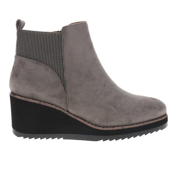 Corkys Womens Apple Sauced Round Toe Side Zip Wedge Boots Shoes