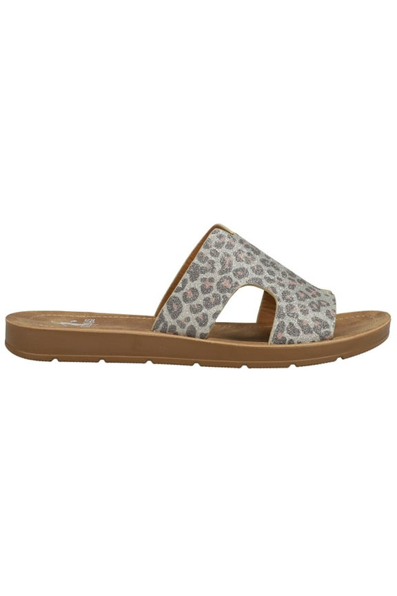 Corkys  Womens Bogalusa Leopard Slide  Casual Sandals Casual