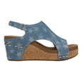 thumbnail image 1 of Corkys Womens Carley Graphic Studded Slingback Wedge  Casual Shoes, 1 of 5