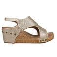 thumbnail image 1 of Corkys Womens Carley Rhinestone Studded Slingback Wedge  Casual Shoes, 1 of 5