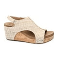 thumbnail image 1 of Corkys Womens Carley Sand Tweed Wedge Heel Sandal (9), 1 of 11