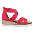 thumbnail image 1 of Corkys Womens Double Dutch Espadrille Strappy Wedge  Casual Shoes, 1 of 5