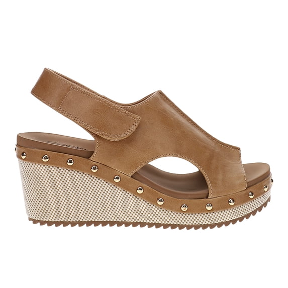 Corkys Womens For Keeps Studded Wedge Slingback Casual Shoes