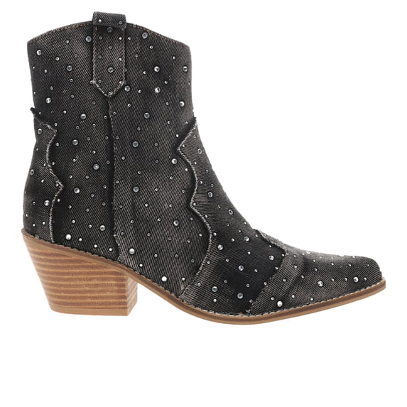 Corkys Womens Front Row Pointed Toe Zippered Cowboy Ankle Boots